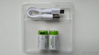 Nabíjateľné batérie RCR123A, 16340, 700 mAh 3,7V, 2,59 Wh - 6