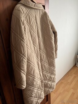 F&F oversize dlhá bunda smotanová č. 46 - 6