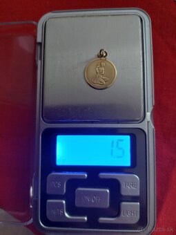 Zlaté 14 karátové privesky - 6