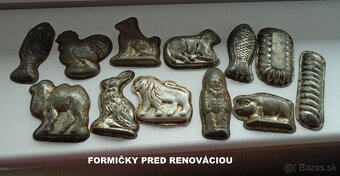 originálne - STAROŽITNÉ FORMIČKY na pečenie, pre zberateľov - 6