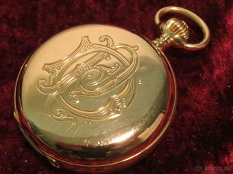 HUMBERT - Vreckové hodinky DROZ KALENDER 18K 750 GOLD - 6