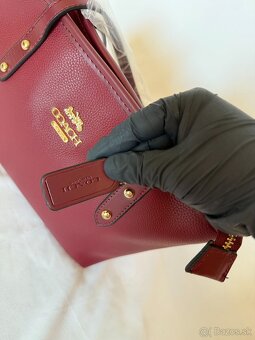 Coach burgundy tote bag - 6