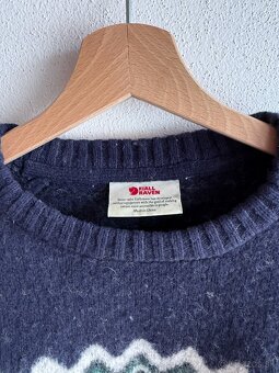 Vlnený sveter Fjallraven Ovik Knit Sweater M Arctic Green - 6