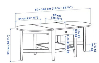 Rozkladací stol Arkelstorp Ikea - 6