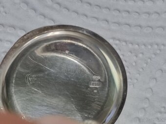 Strieborné, vreckové hodinky-chronograf. - 6
