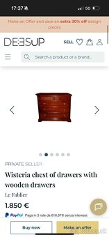 Komoda Talianska rustikálna z masívneho dreva - 6