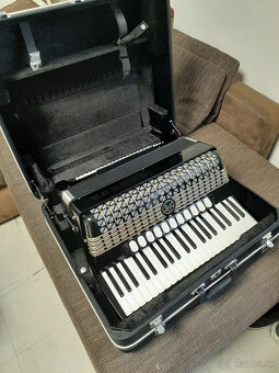 Akordeón Hohner Atlantic IV 120 (takmer nový) - s pevným puz - 6
