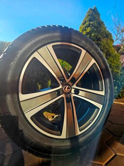alu disky 5x114,3 R18 Lexus LS460 LS600 + 235/55 R18 zimné - 6