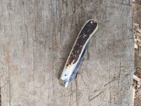 Poľovnícky zatvárací nôž ručne vyrobený - 6