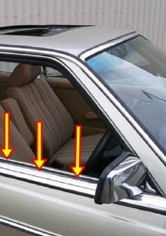 mercedes W123 spony sametky vonkajšie - 6