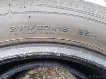215/60 r16 zimné pneumatiky 2ks Dunlop DOT2020 - 6
