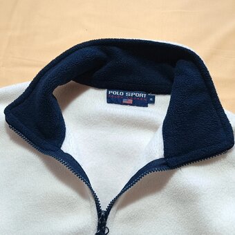 Polo Ralph Lauren sport biela flísová mikina XL - 6