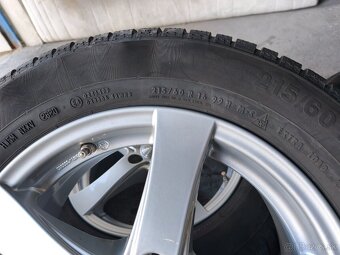 Alu disky 5x108 na Ford + zimné pneumatiky 215/60 r16 7mm - 6