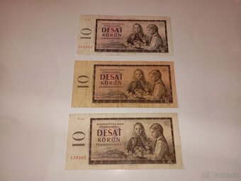 BANKOVKY 10 KČS 1960, CHYBOTISK A VZÁCNÉ SÉRIE - 6