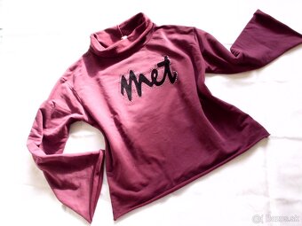 Met dámska mikina baklažánová  M-L - 6