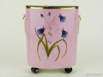 Starožitná Porcelánová Váza - Zátišíe Kvetov - 6