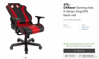 DXRacer King Series herná stolička - 6