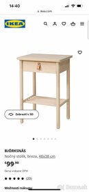 Nočný stolík Bjorksnas Ikea - 6