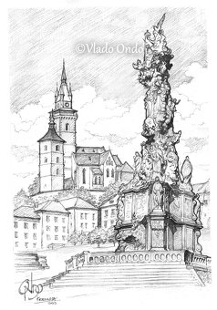 Kresby - Praha, Bratislava, Banská Štiavnica, Kremnica... - 6