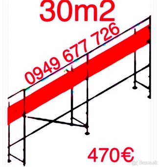 Predám lešenie certifikovane fasadné stavebné lešenie - 6