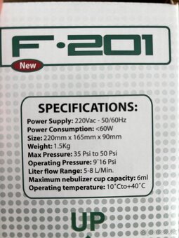 FAZZINI F-201 kompresorový inhalátor - 6