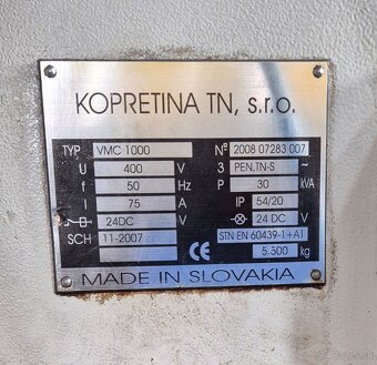 Obrábacie centrum CNC - SEMICO VMC 1000 - 6