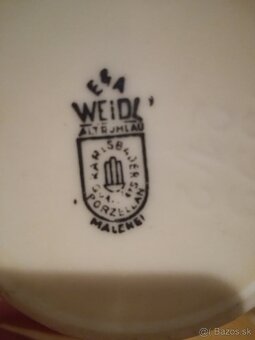 Vintage starožitný porcelán čajová súprava era WEIDL - 6