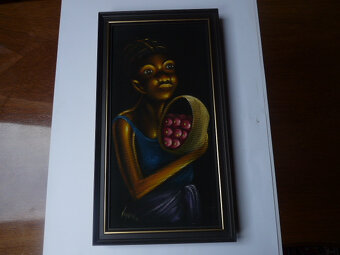 africké ľudové umenie – obrazy 1 - 6