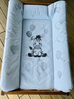 Detská postieľka Nobleo Vintage, prebaľovací pult, bariérka - 6