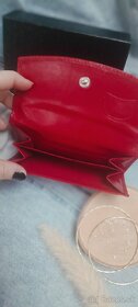 Dámska červená KOŽENÁ peňaženka - 6