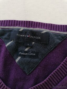 Pansky fialovy sveter TOMMY HILFIGER,L - 6