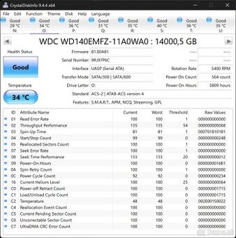 WD Elements Desktop 14TB SATA - 5 kusov bez ramika - 6