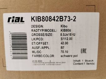 Audi A3, A4, Q3, Q5 alu disky 8J R18 5x112 ET42 - 6