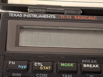 TEXAS INSTRUMENT TI-74 BASICALC / SLABŠÍ DISPLAY - 6