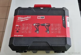 MILWAUKEE M18 BPP2 sada 2x aku,2x bat,nabíjačka,kufor - 6
