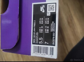 Tenisky Nike SB Nyjah Free 2 – Black/White/Red, veľkosť 38 ( - 6