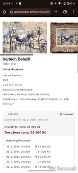 profesor Vojtech Doležil - olejomaľba (obraz) + kniha - 6