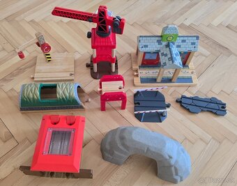 Detská drevená dráha vláčiky - 6