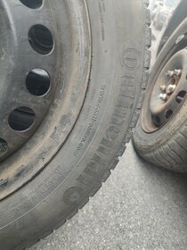 Plechové disky s zimnými pneumatikami Continental 205/60 R16 - 6