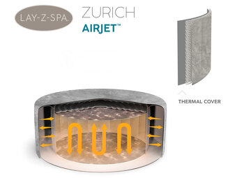 Bestway vírivka Lay-Z-Spa Zurich 2-4os 180cm - 6