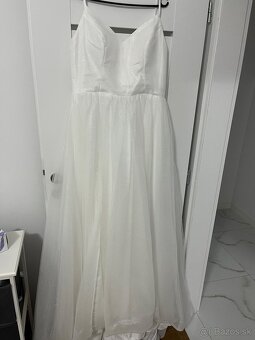 Predam Nove svadobné šaty na snurovacku M/L - 6