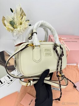 Prémium kabelka Miu Miu Milky Cream - 6