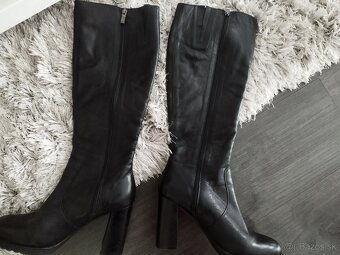 Kožené čižmy zn. Solo Femme 39 - 6