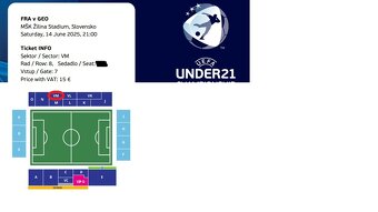 EURO U21 - Vstupenky - 6
