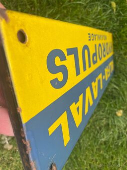 stará smaltova cedula ALFA -LAVAL - 6