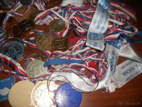 Medaile, trofeje, plakety, sport, pochod, retro - 6
