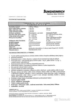 Predám VZV JUNGHEINRICH TFG 435 ZT 380 - 6