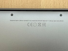 MacBook 12 + nabíjačka + USB-C HUB, NOVÁ BATERKA, TOP STAV - 6