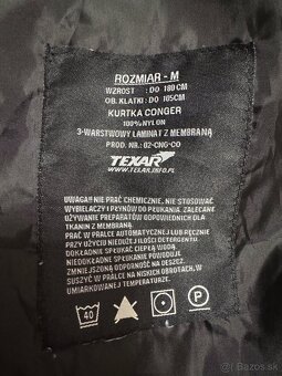 Bunda Conger Texar STORM-TEX, čierna, veľkosť M - 6