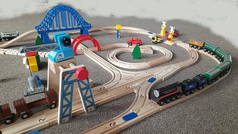 dreveny vlacik, drevena zeleznica, detska zeleznicka - 6